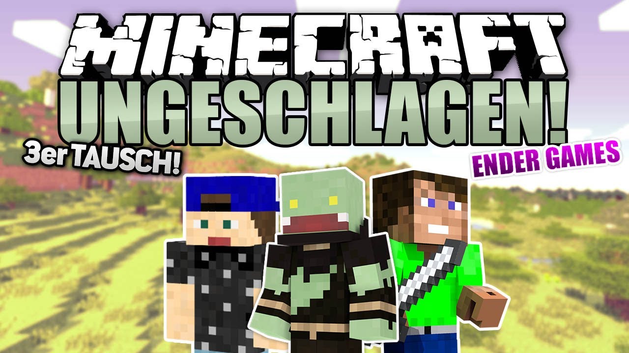 3er TAUSCH mit LACHFLASH! - Minecraft UNGESCHLAGEN #18 - Ender Games | ungespielt