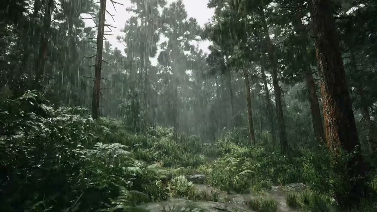 Peaceful Forest Rain Sounds 🌲 Gentle Evening Ambience to Unwind