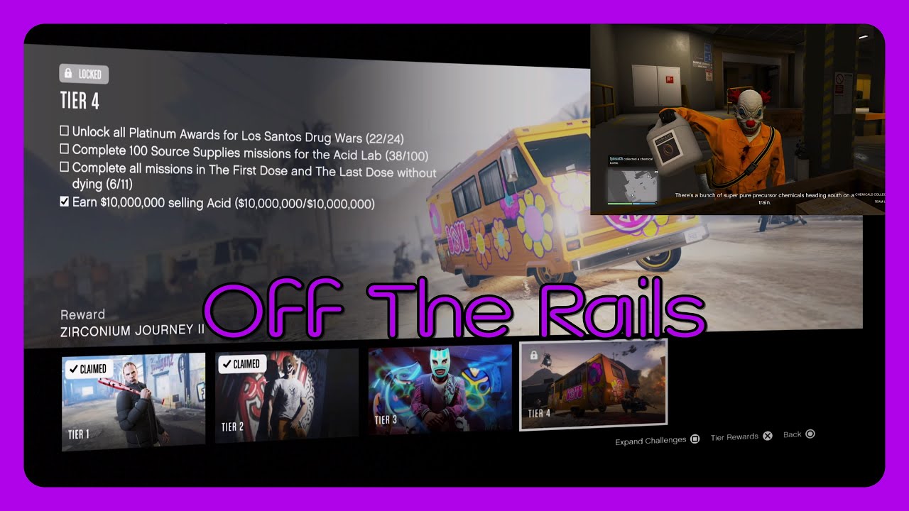 First Dose 6 - Off The Rails - Tier 4 Career Progress - GTA V Online