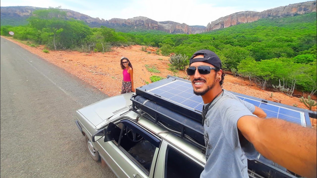 Chegamos na incrível SERRA DA CAPIVARA! viajando de carro pelo SERTÃO do Piauí