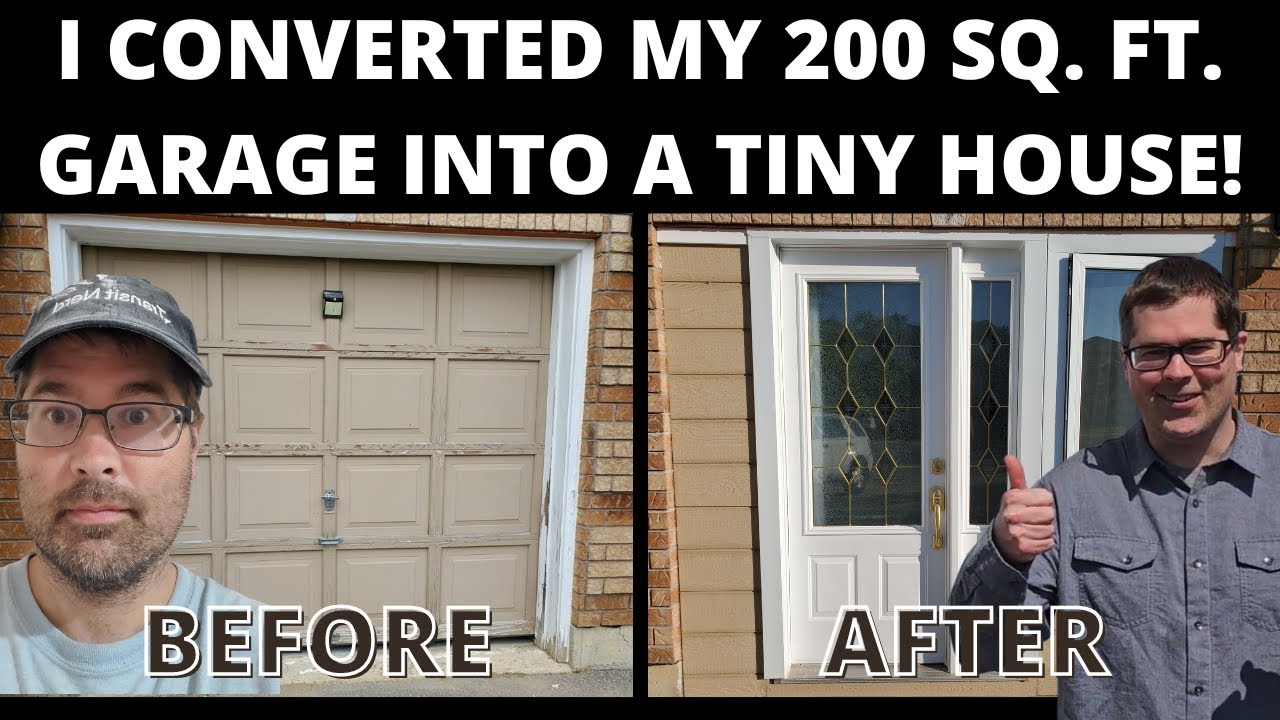 DIY Garage-to-ADU Conversion: How I Transformed My 200 sq ft Garage into a Tiny House!