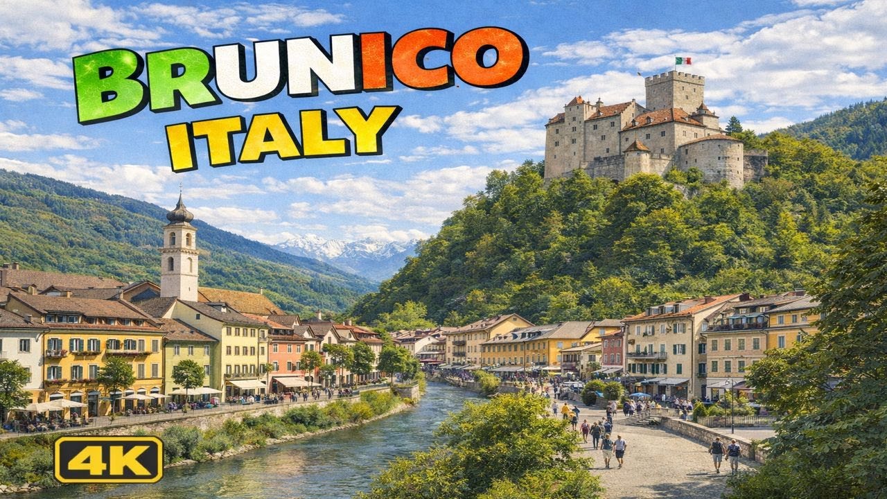 Walking in Brunico, Italy 🇮🇹 | 4K UHD City Tour
