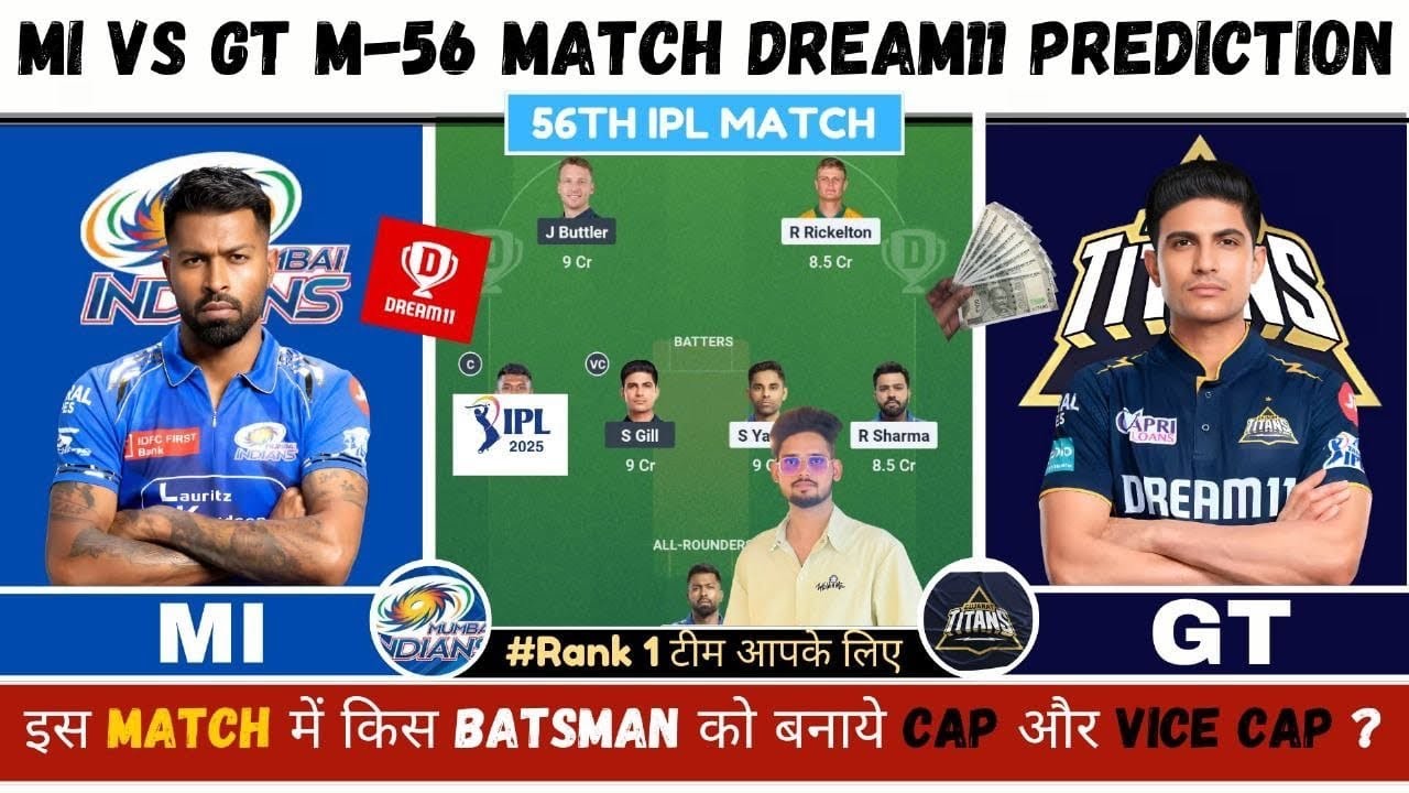 MI vs GT Dream11 Team Prediction | MI vs GT Dream11 Prediction | MI vs GT Dream11 Team