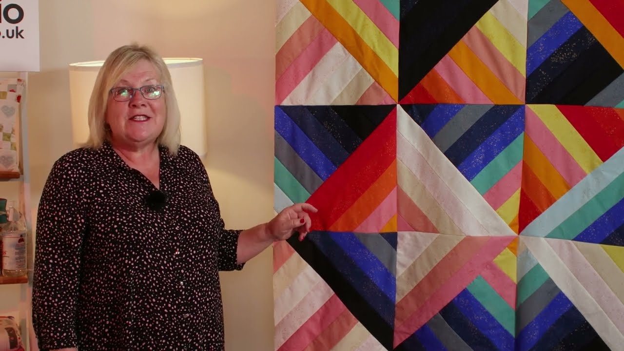 Jelly Roll Rainbow Quilt