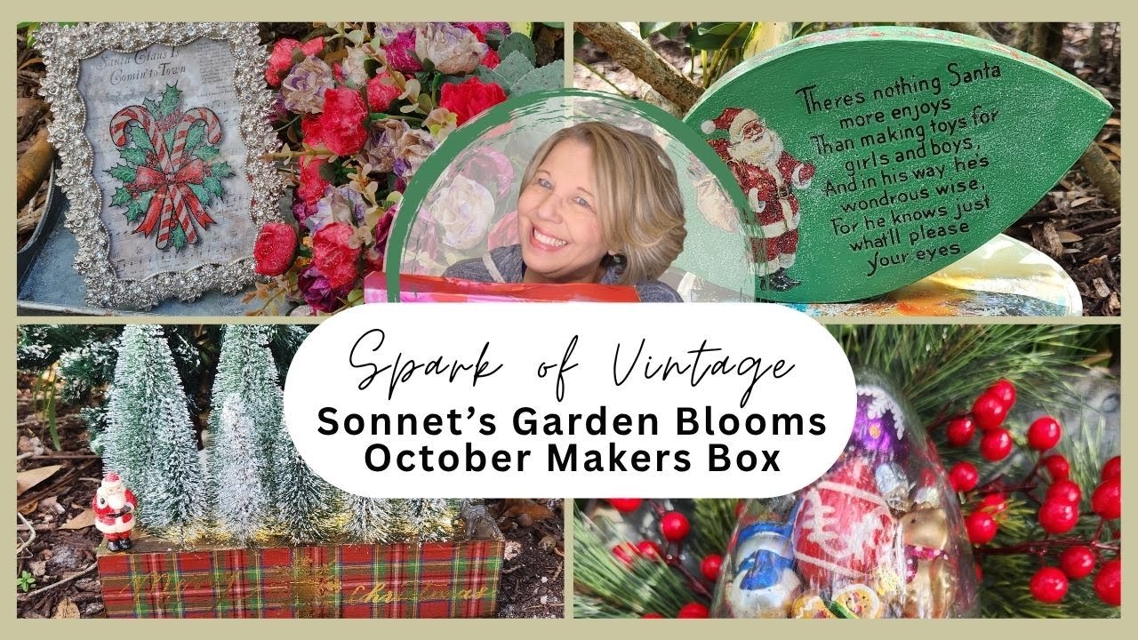 6 MAGICAL DIY FLIPS IN A BOX!  SO EASY WITH SONNET'S GARDEN BLOOMS OCTOBER DIY HOLIDAY MAKERS BOX!!