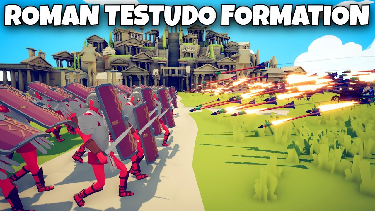 ROMAN TESTUDO FORMATION vs ARCHERS - Totally Accurate Battle Simulator TABS
