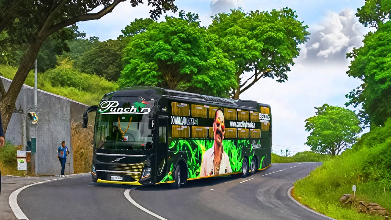 PUNCHIRY VOLVO 9600 ON HILLY ROADS IN KERALA🔥😮ETS2 GAMEPLAY Indian Mods Tom Gaming