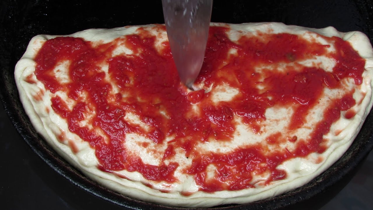 CALZONE de JAMON y QUESO receta FÁCIL