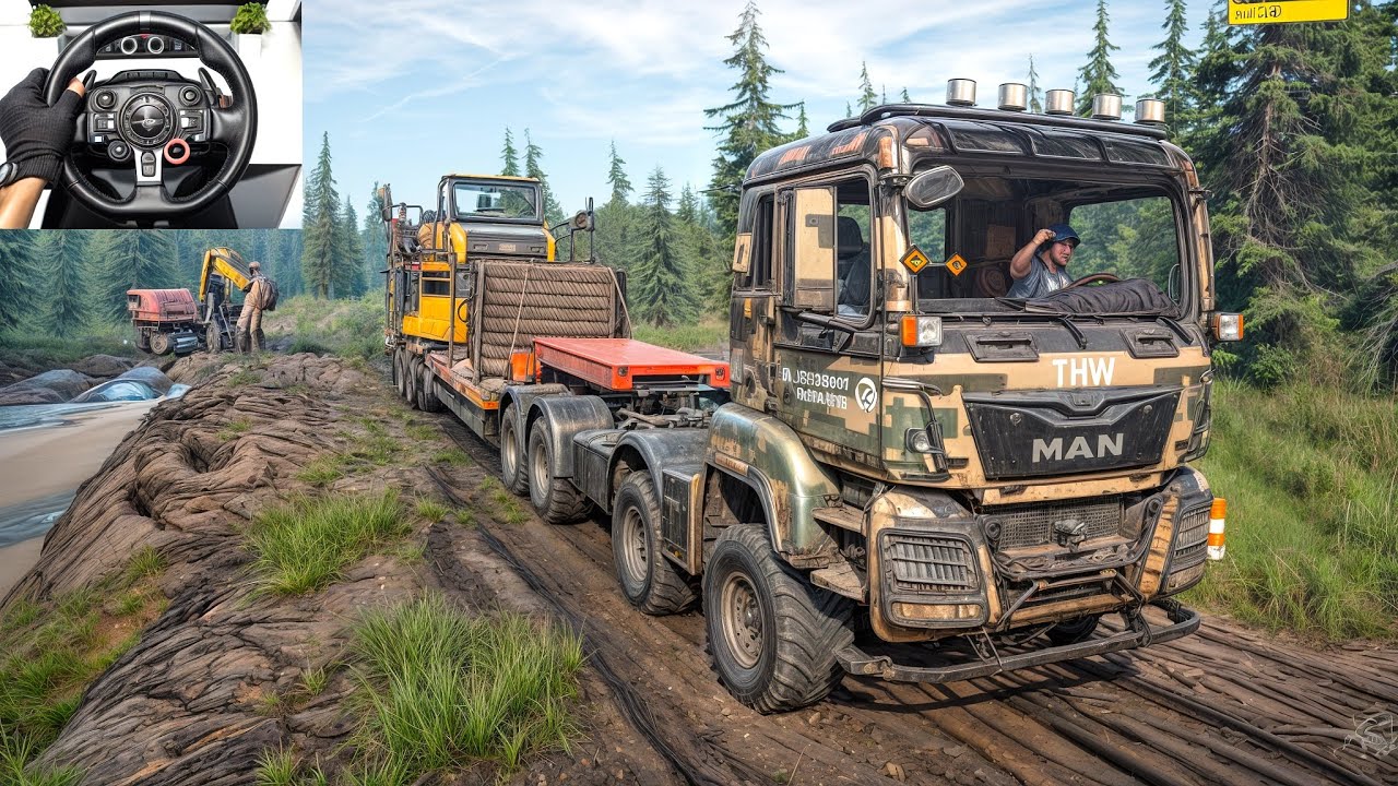 SnowRunner - Insane Cargo Trailer Transport Challenge With Man TGS | Logitech G29 Gameplay | #925