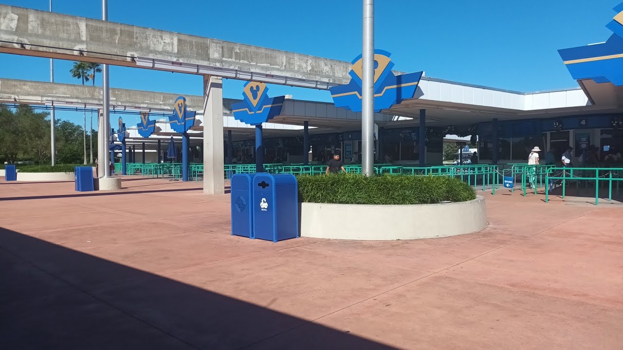 exploring the monorail at Disneyland