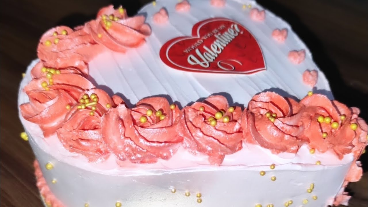 ऐसे  perfect केक बनाओ की कस्टमर happy हो जाए valentine day cake , perfect colour and combination 