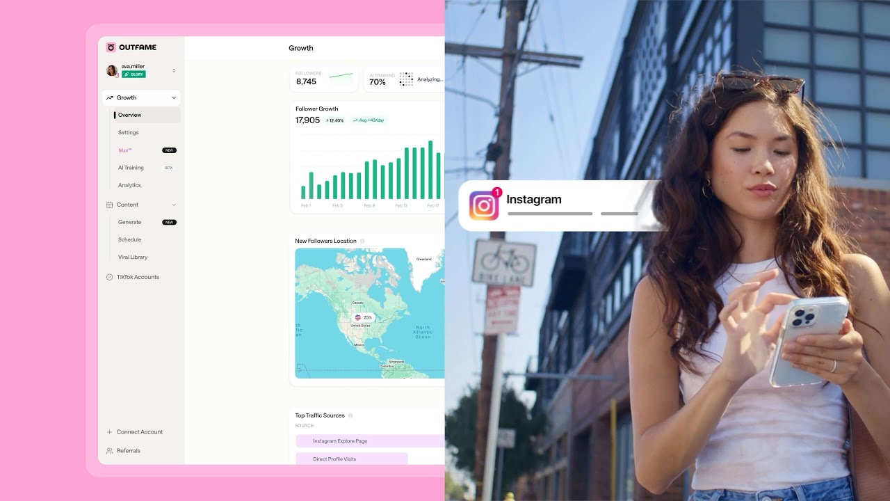 Outfame — AI Instagram Growth Service That Gets You Real Followers (Full Demo)