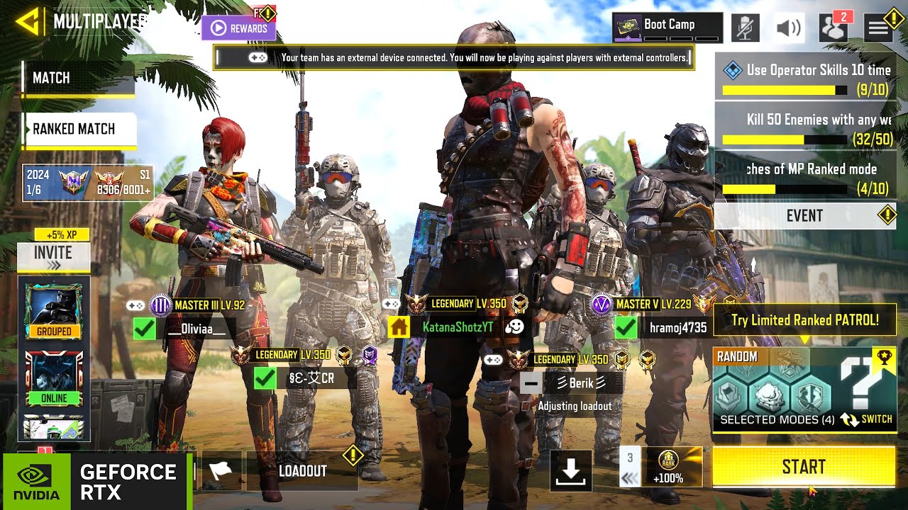 Call of Duty Mobile Gameloop Emulator | Legendary Rank Multiplayer | Gameplay