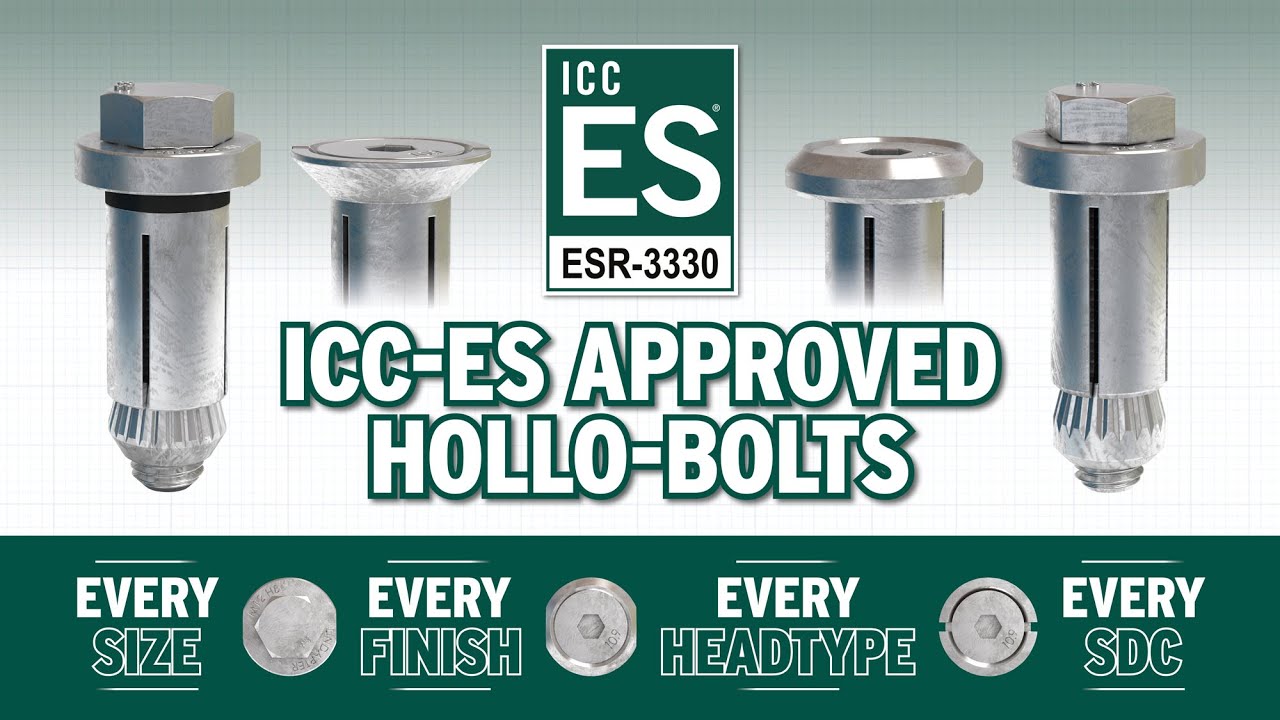 ICC-ES Approved Hollo-Bolts