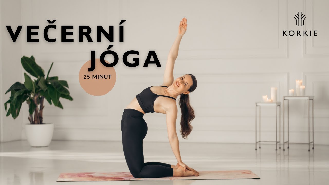 25 Minut | VEČERN&Iacute; J&Oacute;GA | Uklidňuj&iacute;c&iacute; cvičen&iacute; po dlouh&eacute;m dni pro rychl&eacute; us&iacute;n&aacute;n&iacute; a lep&scaron;&iacute; sp&aacute;nek