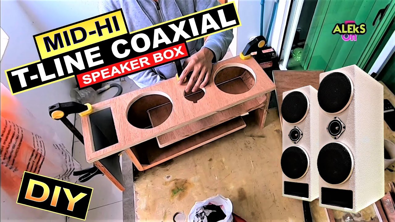 MIDHI TLINE COAXIAL SPEAKER DIY BOX DESIGN TUTORIAL VIDEO - MAS MAGANDA ANG TUNOG? HOW TO MAKE