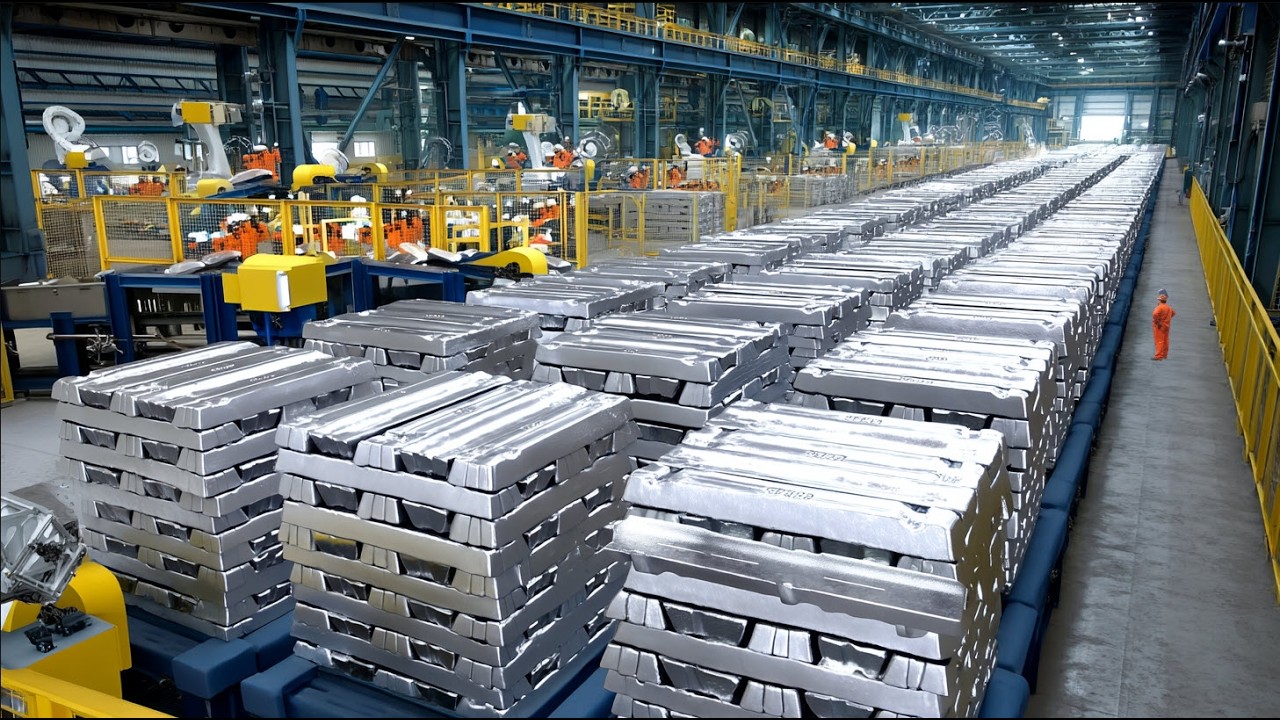 Watch Molten Aluminum Turn Into Perfect Ingots. Aluminum & steel manufacturing process explained