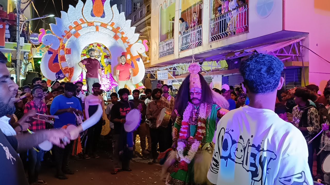 आज माता रानी का दर्शन करने का सौभाग्य मिला 🙏 बंगलुरु साउथ इंडिया में माता रानी की बिदाई 😭