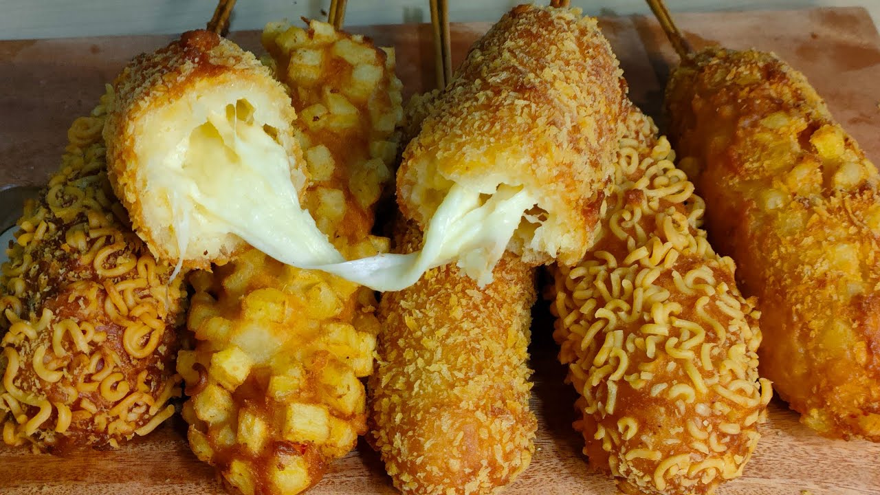 cách pha bột làm hotdog phô mai mozzarella# đơn giản dễ làm