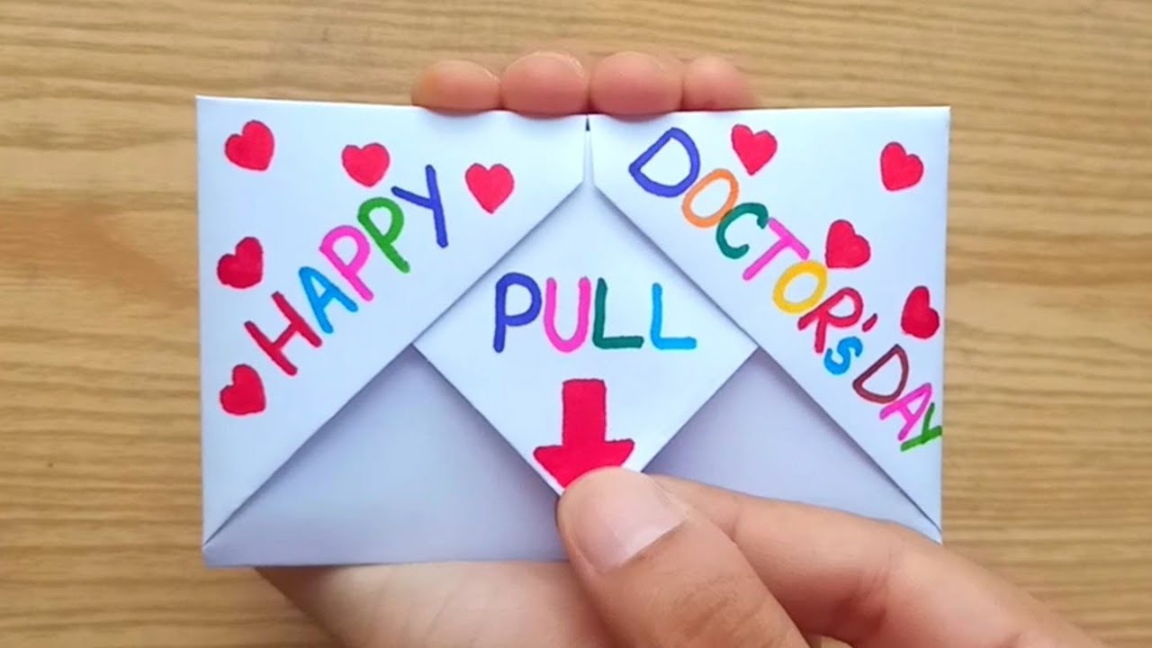 Easy Doctors Day Card Idea from Paper | Doctor's Day Greeting Card| Last Minute Doctors Day Card