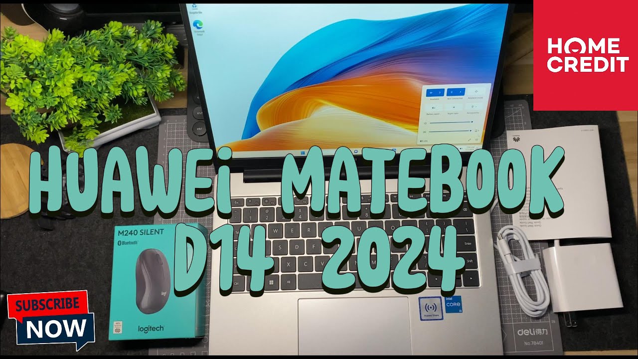 Huawei Matebook D14 2024 metallic silver  unboxing (256gb )☁ aesthetic | Philippines
