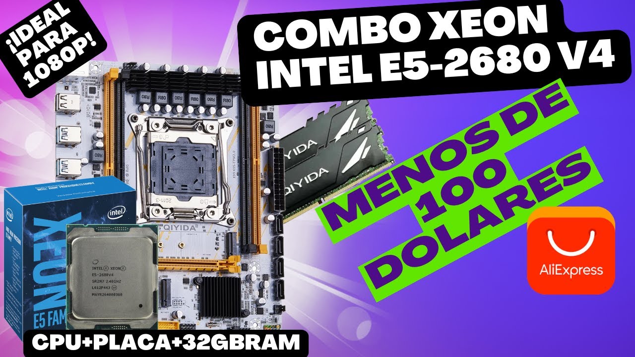 Monta TU PC Gaming 1080P ALIEXPRESS, Combo INTEL XEON POTENTE (2025-26)