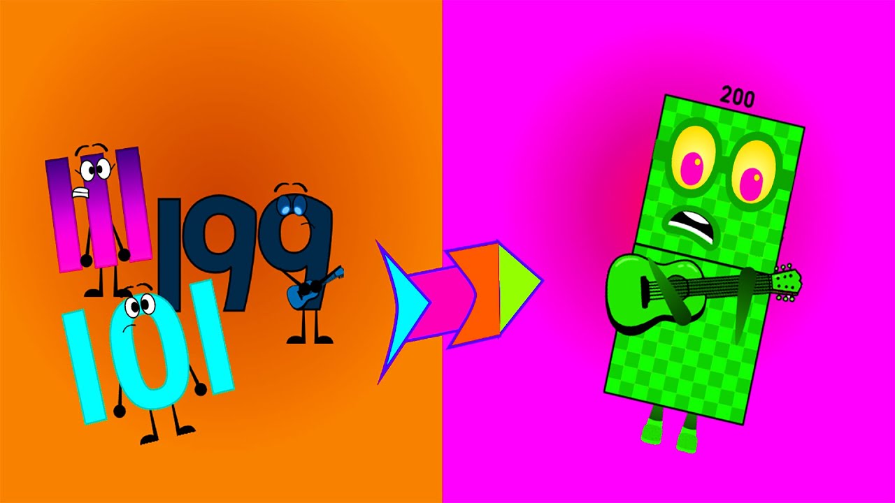 My Parody Uncannystart Numbers Band (101-200) But Vs [ Uncannyblocks Giga Band ] Remix | Cool !