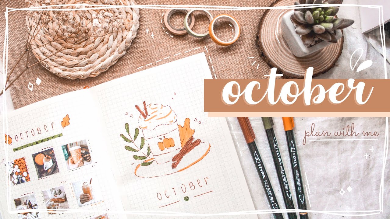 PLAN WITH ME October 2020 🥧  || Bullet Journal Set Up