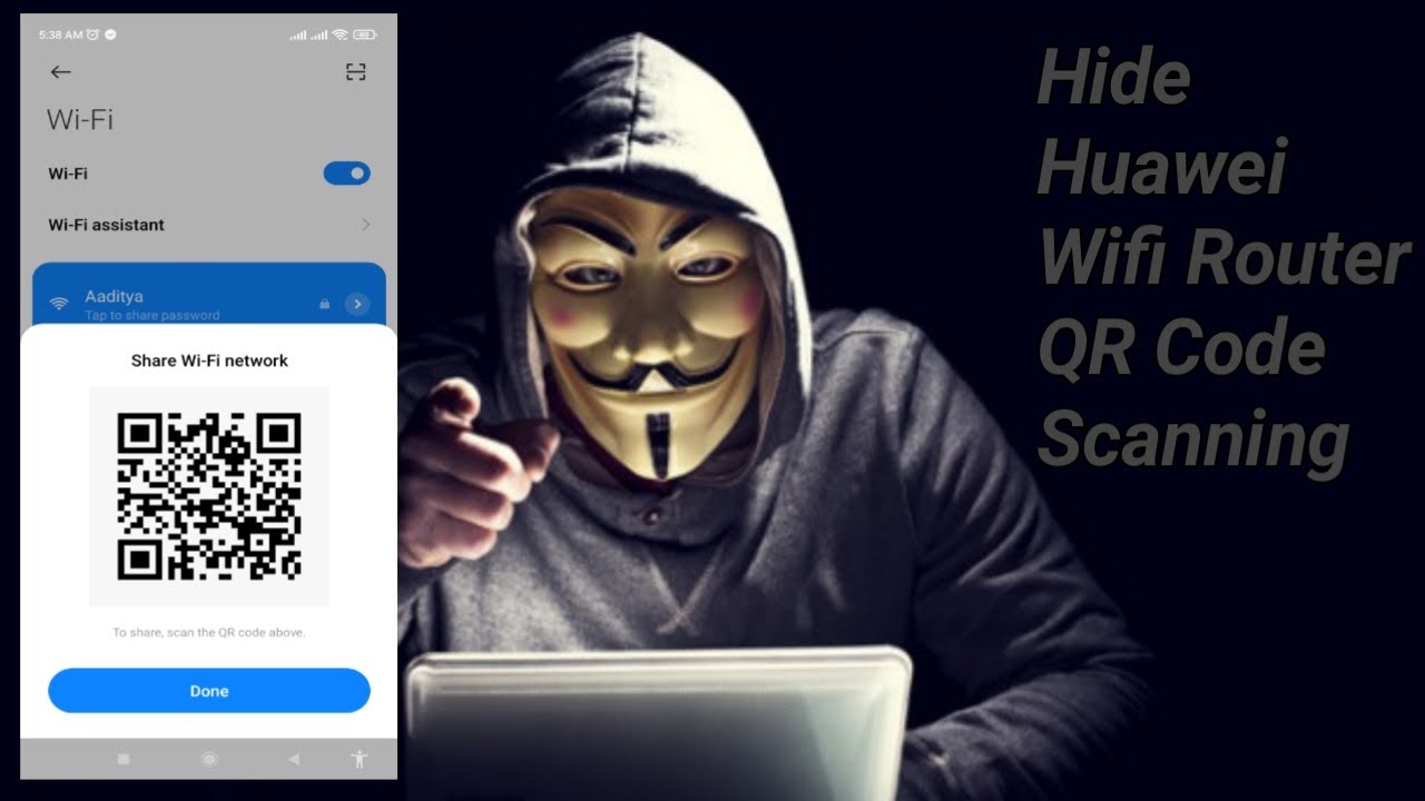 How To Hide Huawei Router Wifi QR Code Scanning || How to hide WIFI QR Code in Huawei Router ||