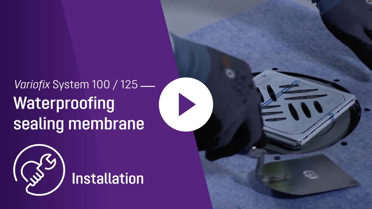 Waterproofing sealing membrane Variofix System 100 / 125 | Installation video