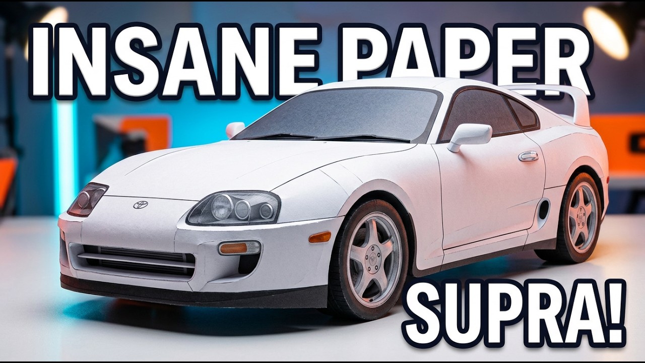 How to Make Paper Toyota Supra MK4 (Fast & Furious) | Easy DIY Paper Car for Kids
