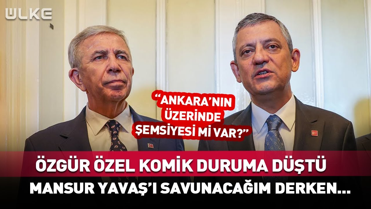 Özgür Özel Komik Duruma Düştü! "Ankara'nın Üzerinde Şemsiye Mi Var?" 