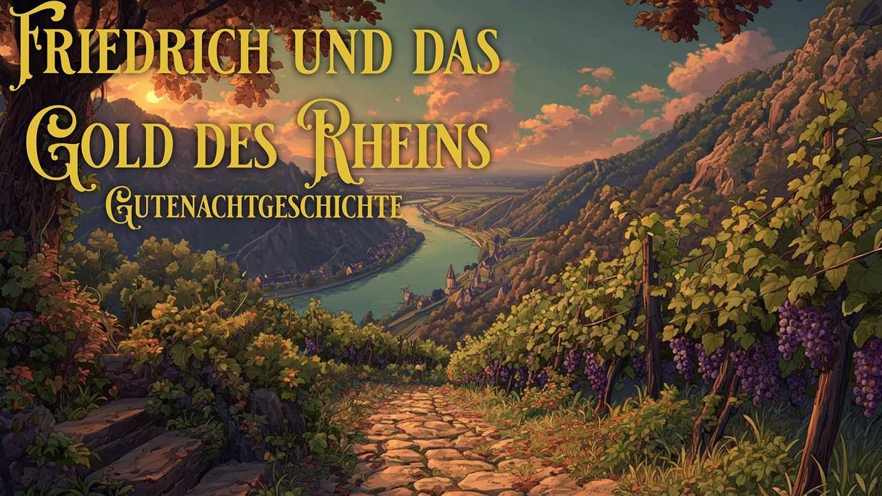 Gute-Nacht-Geschichte für tiefen Schlaf ✨ Friedrich und das Gold des Rheins | Ruhiger Schlaf