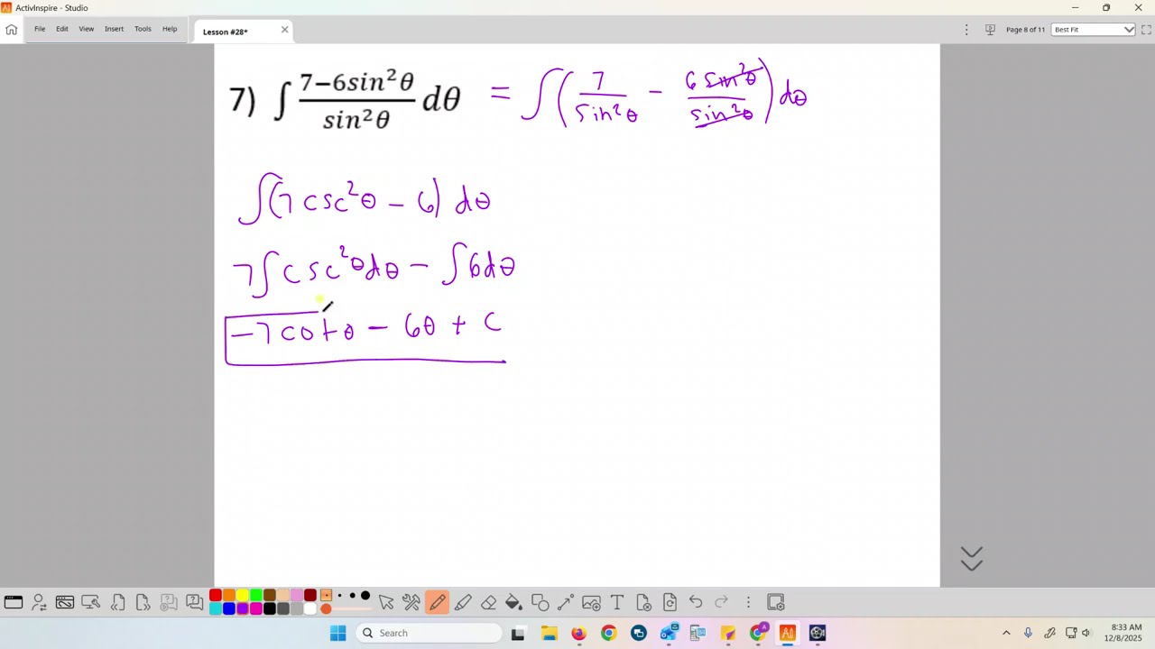 Lesson 28 - Indefinite Integrals (Part 2)