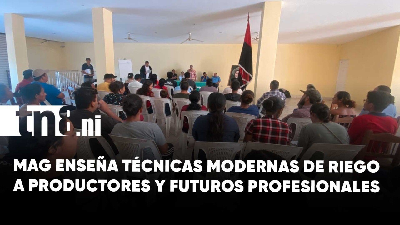 MAG capacita a productores y futuros profesionales en sistemas de riego por goteo en Nandaime