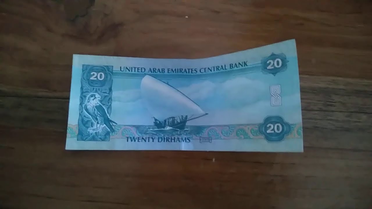 Mata Uang United Arab Emirates 20 Dirhams (AED) Uni Emirate Arab #emirates #arabic