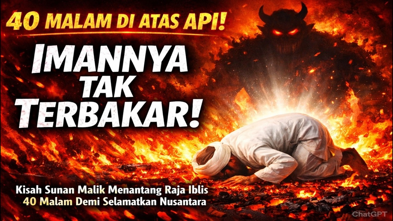 SUJUD DI ATAS BARA! Kisah Sunan Malik Menantang Raja Iblis 40 Malam Demi Selamatkan Nusantara