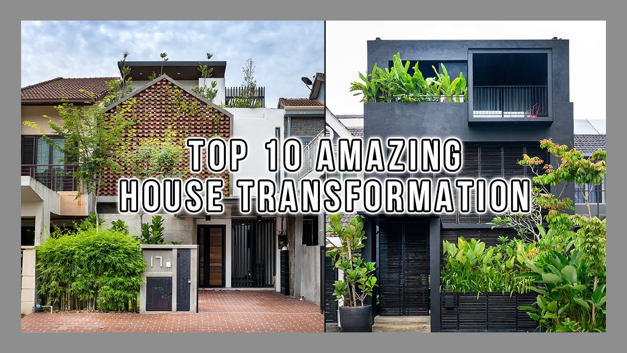 Top10 Malaysian Terrace House Transformation | Architecture Trends2021 | Tropical Homes | Old VS New