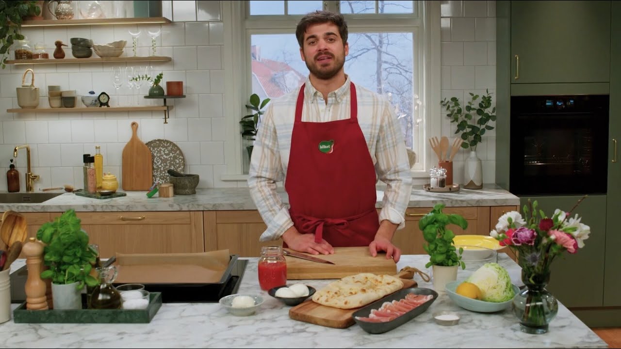 Kökets middag: Pinsa med parmaskinka och burrata - Köket