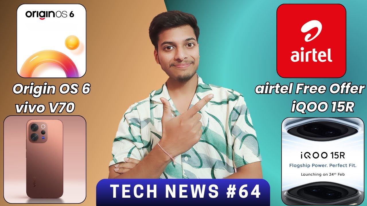 Origin OS 6 T4x & Z10x Chages, Vivo V70 Series Launch, Airtel Adobe FREE Offer | Tech News