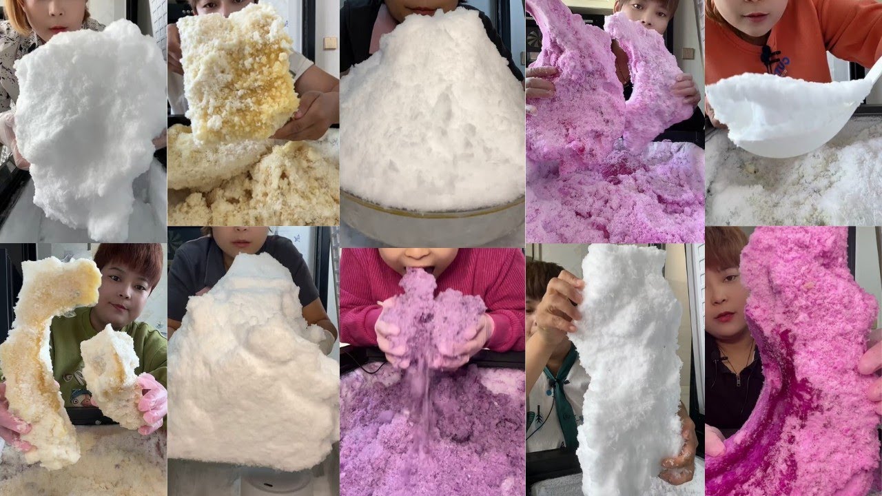 ASMR ICE EATING || HER SOLO FREEZER FROST EATING || SOOTHING SQUEAKY SOFT CRUNCHY FROST BITES ASMR🧊 