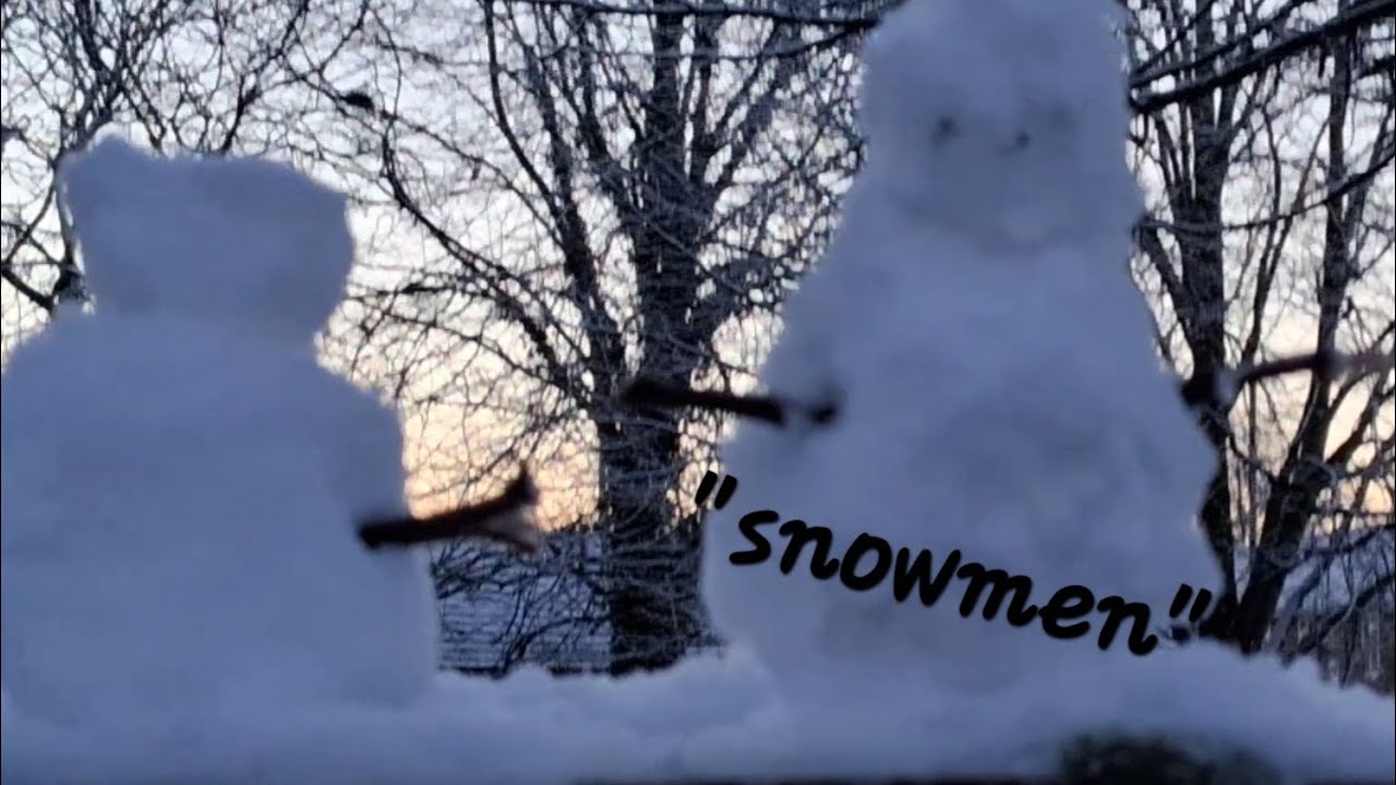 I Attempt To Build A Snowman!! 