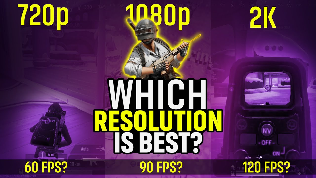 GameLoop PUBG Resolution Test | 720p vs 1080p vs 2K FPS & Performance Benchmark