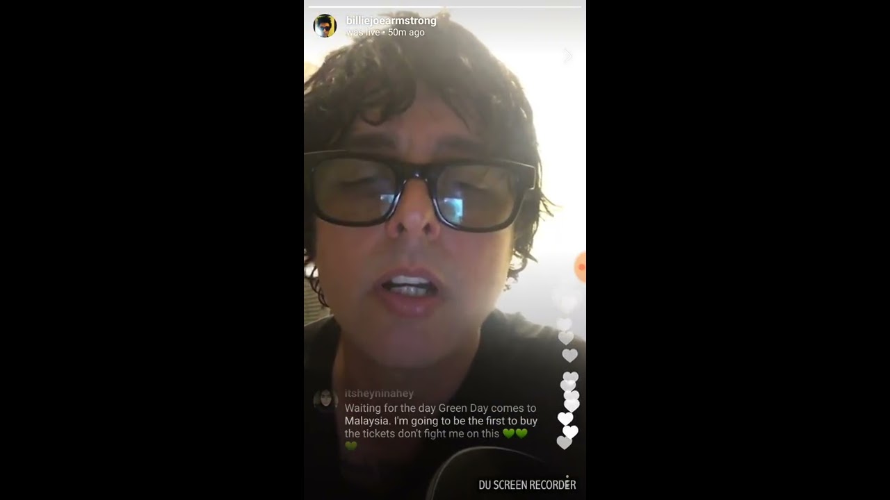 Billie Joe Armstrong - Instagram Live Performance 2017