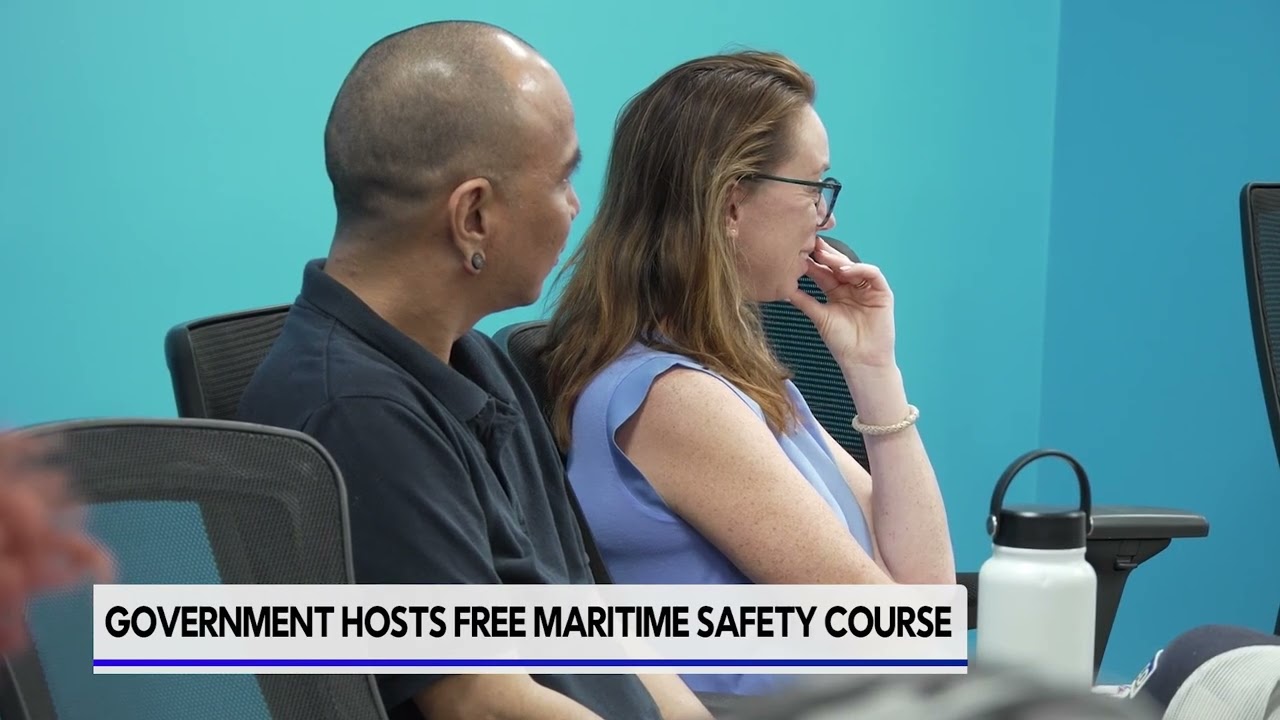 Cayman & UK Team for Small Vessel Safety Course