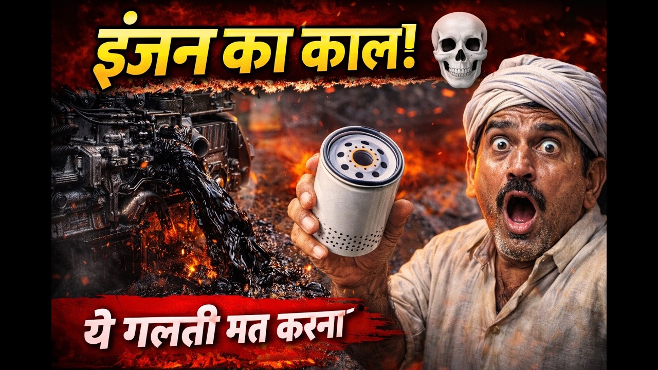 Mahindra Tractor Service Step-by-Step (Puri Jankari) | Oil, Filters & Greasing ✅