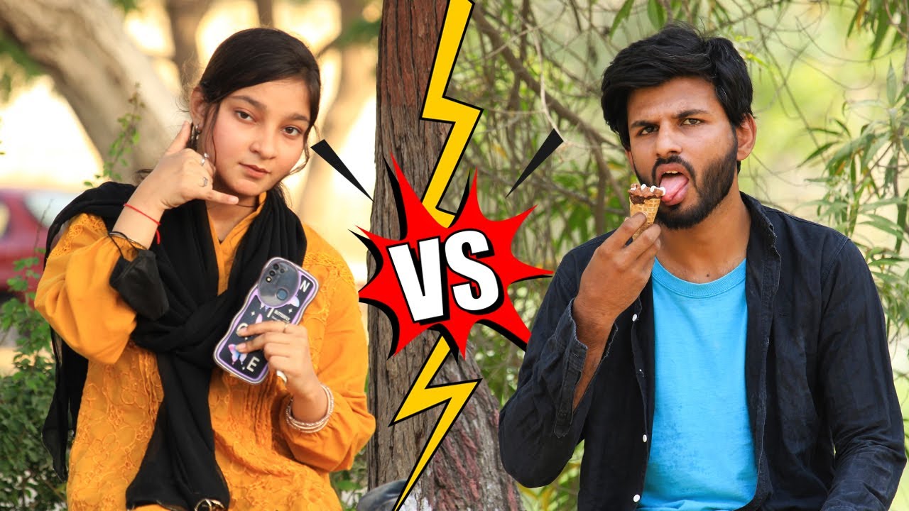 Blind Main Eating ice-cream Prank with Cute Girl 😆😅🤪