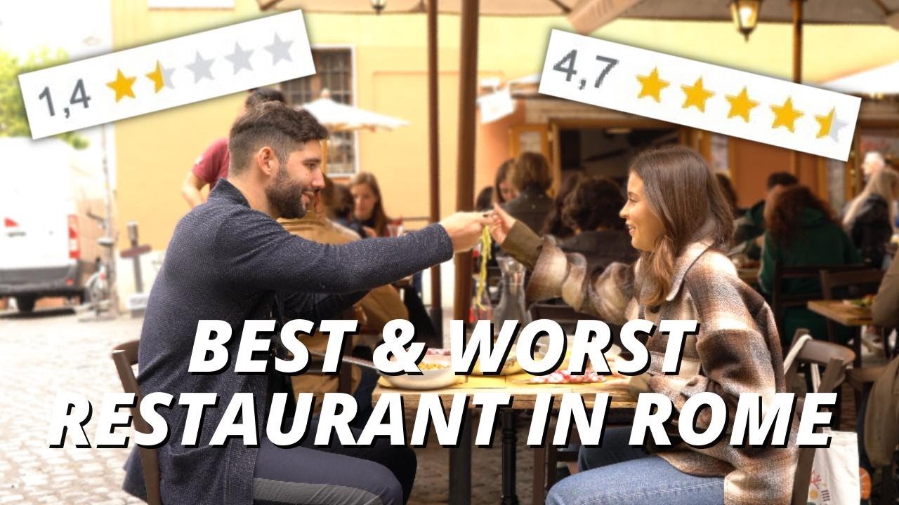 VI TESTAR BÄSTA & SÄMSTA RESTAURANGEN I ROM