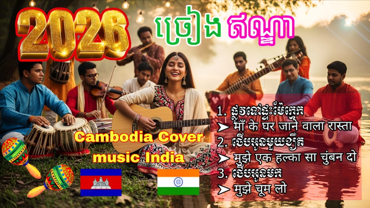 Music Ai India Cover Version Khmer | ផ្លូវទៅផ្ទះម៉ែក្មេក 🇮🇳🎤🇰🇭 | ជ្រើសរើសបទចម្រៀងឥណ្ឌា #love #ai