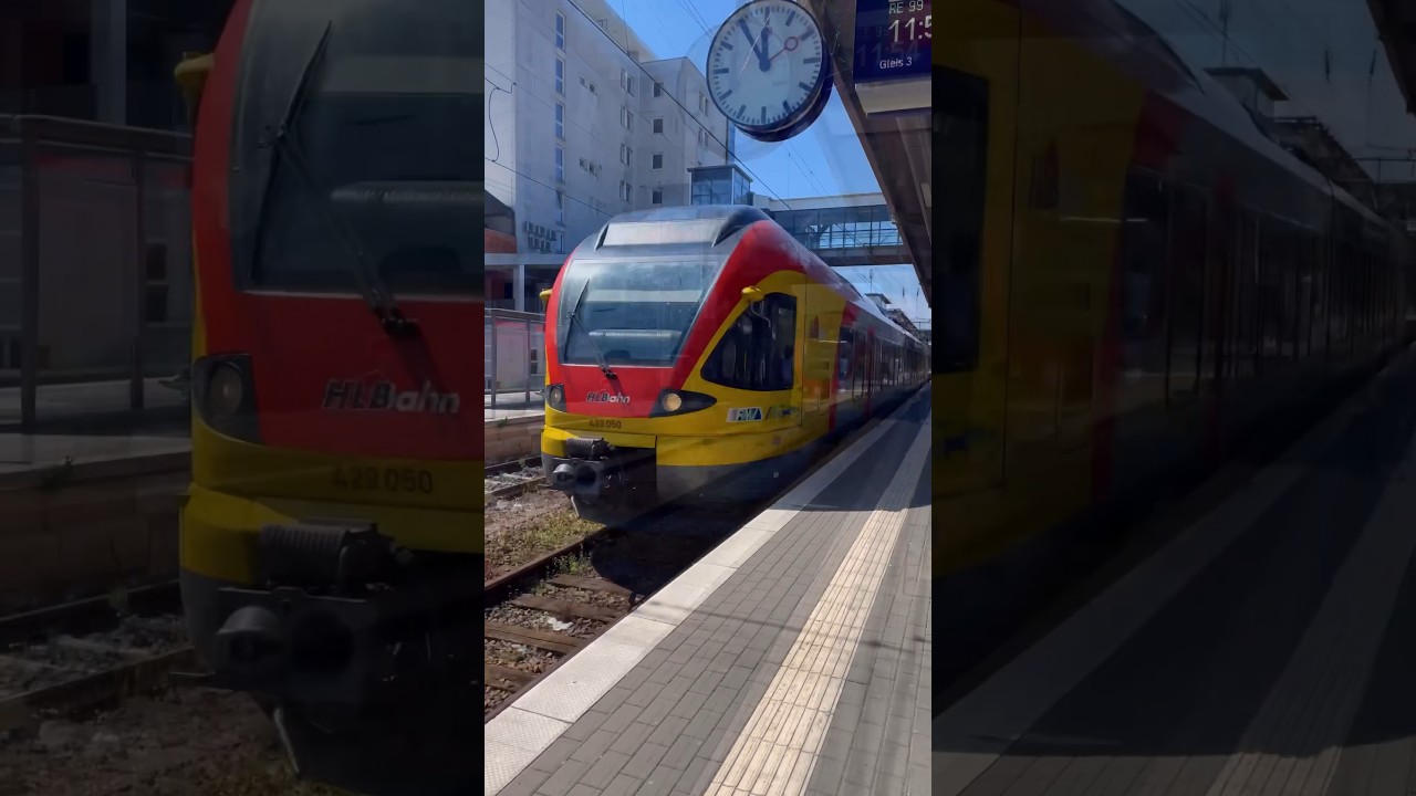 Regional Bahn durch f&auml;hrt Siegen Hauptbahnhof Deutschland #shorts
